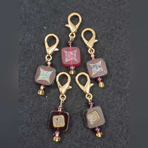 Handmade Crochet Stitch Markers Jewelry - Picture 1 of 2